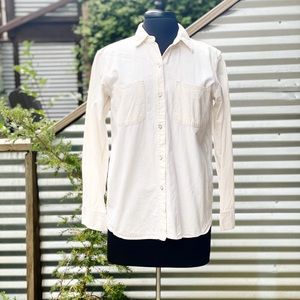 MADEWELL White Denim Button Down